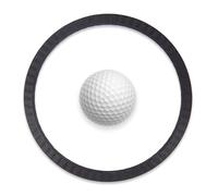 Holon Golf Lag Putting Ring - Lag Putting Practice Aid for Distance Control - Indoor Golf Putting Hole “ON” (Black)
