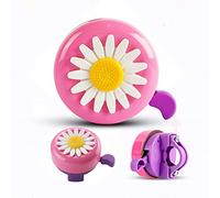 Holoras 2 Pack Kids Bike Bell, Cute Flower Bicycle Bell for Girls with Loud and Clear Sound, Road and Mountain Bike Ring Bell for Adults Kids (Pink Purple)