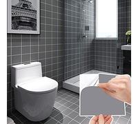 Holoras 50pcs Bathroom/Kitchen Tile Transfer Stickers, Stick on Wall Tile Peel and Stick Size 6 * 6 inches (Grey, 6 * 6 inches)