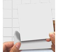 Holoras Peel and Stick Tile Backsplash for Kitchen, 6'' x 6'' Removable Stick On Kitchen Backsplash Wall Sticker, 50pcs (6 6inches, White)