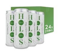 HOLOS Cucumber and Mint Organic Sparkling Tea with Kombucha Culture - Sparkling Green Tea with Oolong - Gut Health Drink with Natural Ingredients and Added Fibre - Brewed in the UK - 24 x 250ml
