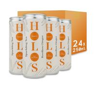 HOLOS Rooibos Ginger Organic Sparkling Ginger Tea with Kombucha Culture - Sparkling Green Tea with Rooibos - Gut Health Drink with Natural Ingredients and Added Fibre - Brewed in the UK - 24 x 250ml