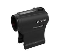 Holosun HS503C-U red dot sight, switchable 2MOA dot, 65MOA circle dot reticle, solar cell, black, Picatinny/Weaver rail, hunting, sport shooting, airsoft, tactical micro red… - 70127355