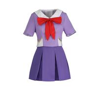 HOLRAN Future Diary Gasai Yuno Cosplay Costume Purple Uniform Set - Purple - Medium
