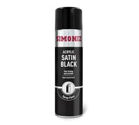 Simoniz Satin Black Spray Paint Acrylic Fast Drying Smooth Finish Durable 500ml