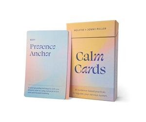 Holstee Calm Cards: 45 Science-Backed Mindfulness Exercises for Anxiety & Stress Relief - Quick Somatic Practices for Emotional Regulation, Awareness & Connection - Created with Expert Jonny Miller