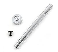 HolsterSmith Eyelet Hand Setter (#8 Size) - (Fits 1/4 Inch Diameter Eyelets) - (Includes Base & Ram) - for DIY Kydex & Leather Holster Making, Upholstery, and Apparel Binding