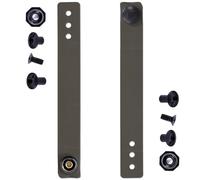 HolsterSmith - IWB Soft Belt Loops - (Olive Drab) - HD Ruberized Nylon - w/Pull-The-Dot Security Snaps & Multi Mounting Hardware - (Fits 1.25-2.0 inch Belts (Adjustable) - (1 Pair)