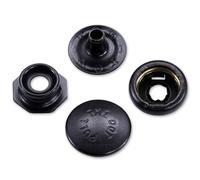 HolsterSmith Metal Snap Sets - (Line 24) - (Pull The Dot) - (Black) - (1 Set) - Fasteners for Leather, Holsters, Sheaths, Pouches, and Clothing