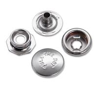 HolsterSmith Metal Snap Sets - (Line 24) - (Pull The Dot) - (Nickel Silver) - (1 Set) - for Leather, Holsters, Sheaths, Pouches, and Clothing