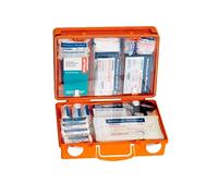 Holthaus Medical First Aid Case SAN First Aid Kit Emergency Box 31 x 21 x 13 cm with German DIN 13157