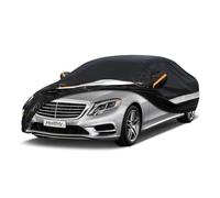 Holthly 10 Layers Sedan Car Cover Waterproof All Weather for Automobiles,100% Waterproof Outdoor Car Covers Rain Snow UV Dust Protection. Custom Fit for Audi A8, BMW 7 Series, Dodge Charger,etc