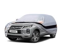 Holthly 10 Layers SUV Car Cover Custom Fit for Mitsubishi Outlander (2005-2024) Waterproof All Weather for Automobiles, Outdoor Full Cover Rain Sun UV Protection.Silver