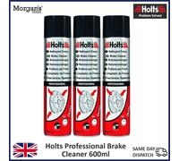Holts Brake Cleaner Spray Grime Dirt Remover Aerosol Degreaser 600ml x3