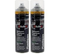 Holts Car Dashboard Cleaner & Plastic Restorer, High Gloss Car Interior Cleaner Spray for Dash & Trims - Monoï Scented Cleaning Spray, 500ml (Pack of 2)