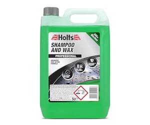 Holts Car Shampoo & Wax 5 L - High-Foaming Wash & Wax for Cars - Cleans & Protects Paintwork - Up to 300 Washes - Easy-Rinse Car Wash Shampoo Leaves Gloss & Water-Beading Finish
