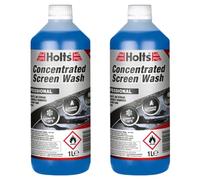 Holts Concentrated Screen Wash1L X2 - Powerful All Seasons Windscreen Cleaner, Prevents Smearing & Freezing, Streak-Free Finish, Removes Dirt, Bugs & Road Grime, Long-Lasting Car Screen Protection