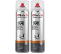 Holts Copper Grease Spray - High Temperature, High Performance for Brake Pads & Callipers, Prevents Seizing, Rust & Corrosion for Car, Bike & Motorcycle - 500ml Spray Can (Pack of 2)