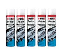 Holts De-Icer Spray 600Ml - Pack Of 5 - Fast Acting Windscreen Ice Melt
