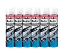 Holts De-Icer Spray 600Ml - Pack Of 6 - Fast Acting Windscreen Ice Melt