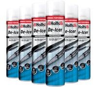 Holts De-Icer Spray 600ml X12 Fast Acting Car Windscreen De-Icer for Instant Ice Removal Prevents Refreezing Works in Seconds Winter Car Essential Safe on Glass and Paint Easy to Use Spray
