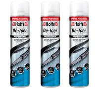 Holts De-Icer Spray 600ml X3 Fast Acting Car Windscreen De-Icer for Instant Ice Removal Prevents Refreezing Works in Seconds Winter Car Essential Safe on Glass and Paint Easy to Use Spray