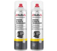 Holts Engine Degreaser Spray 500ml - Pack of 2 | Powerful Solvent-Based Cleaner for Engine Bay, Parts & Tools | Fast-Acting & Easy to Rinse