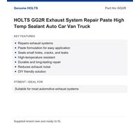 HOLTS GG2R Exhaust System Repair Paste High Temp Sealant Auto Car Van Truck