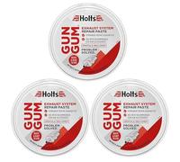 Holts Gun Gum Exhaust Repair Paste 200g X3 - Quick Easy Exhaust System Fix for Cars Motorbikes, Seals Leaks Instantly, Heat Resistant Sealant for Mufflers, Joints & Pipes, Long-Lasting Durable Repair