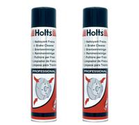 Holts Professional Brake Cleaner 600ml X2 - Fast-Drying, High-Performance Formula for Brake Discs, Clutches & Engine Parts, Removes Oil, Dirt & Grease Instantly, Improves Braking Efficiency