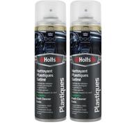 Holts Satin Dashboard Cleaner - Vanilla Scented Car Interior Spray | Satin Finish Plastic Restorer for Dashboards, Consoles & Trims | Non-Greasy Car Detailing Spray for Daily Use - 500ml (Pack of 2)