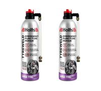 Holts Tyreweld Emergency Puncture Repair, 500ml (Pack of 2), for Large Tyre (above 17") Quick Easy and Safe To Use, Drive up to 100 miles Twin Value Pack