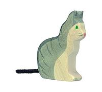 Holtztiger Holztiger Sitting Cat Wooden Figure