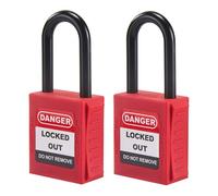 HOLULO Safety Lockout Padlocks, 2-Piece Nylon Insulated Keyed Locks