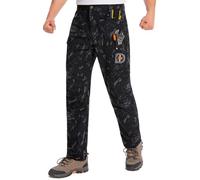 Holure Men‘s Tactical Pants Water Resistant Ripstop Cargo Pants Inseam 30'' Carpenter Utility Trousers with Tool Pockets Black Camouflage 07-L