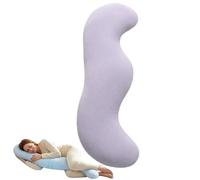 HOLVA Body Pillow for Side Sleeper, Ergonomic Pea Pod Long Hugging Sleep Pillow (Blue,120cm)