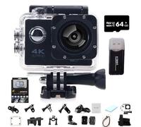 HOLVA Roamix Vision 4k Action Camera, 2026 Upgraded 170° Ultra Wide Angle WiFi Camcorder, Outdoor Waterproof Sports Video Cameras for Photography and Diving Enthusiasts (Black,64G)