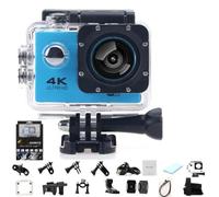 HOLVA Roamix Vision 4k Action Camera, 2026 Upgraded 170° Ultra Wide Angle WiFi Camcorder, Outdoor Waterproof Sports Video Cameras for Photography and Diving Enthusiasts (Blue,No Card)