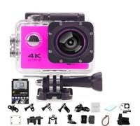 HOLVA Roamix Vision 4k Action Camera, 2026 Upgraded 170° Ultra Wide Angle WiFi Camcorder, Outdoor Waterproof Sports Video Cameras for Photography and Diving Enthusiasts (Pink,No Card)