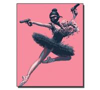 HOLXSW Paint by Numbers Kits for Adults Ballet Under The Gun Oil Paint Digital Drawing Canvas with Brushes Christmas Decorations Gifts -16 * 20 Inch Frameless
