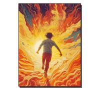 HOLXSW Paint by Numbers Kits for Adults Heading Towards The Light with Brushes and Acrylic Pigment DIY Digital Canvas Painting for Adults Beginner-16X20 Inch Frameless