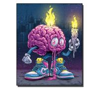 HOLXSW Paint by Numbers Kits for Adults The Burning Wise Man with Brushes and Acrylic Pigment DIY Digital Canvas Painting for Adults Beginner-16X20 Inch Frameless