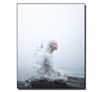 HOLXSW Paint by Numbers Kits for Adults The Woman in White Whose Pixels disappeared with Brushes and Acrylic Pigment DIY Digital Canvas Painting for Adults Beginner-16X20 Inch Frameless