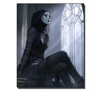 HOLXSW Paint by Numbers Kits for Adults Whispers Under The mask DIY Oil Painting Digital Canvas Wall Art Home Decoration -16 * 20 Inch Frameless