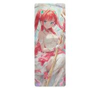 Holy Anime Girl yoga mat towel non slip for hot yoga for men printed, non slip, hot yoga towel non slip with carrying bag tapete para ejercicio 71x26 inches