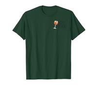 Holy Aperoli God Wine Glasses Funny Saying T-Shirt, Men, Dark Green, Small