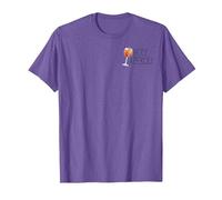 Holy Aperoli God Wine Glasses Funny Saying T-Shirt, Men, Purple Heather, Medium