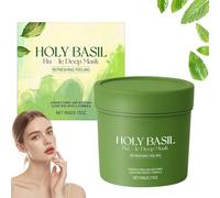 Holy Basil Bu~ble Deep Mask,Bu~ble Clay Mask for Pores with Moisturising & Hydrating Formula,Deep Cleansing Face Mask to Replenish Smooth, Radiant Skin,Brightening Clay Face Mask for All Skin Types