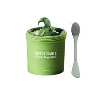 Holy Basil Bubble Deep Cleansing Mask - Deep Cleanser, Oil Control & Instant Glow, Self-Foaming Clay Mask, Skin Renewal Treatment - 90g (1Pc)