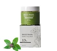 Holy Basil Bubble Deep Mask, Deep Cleansing Clay Mask For Cleansing Pores & Blackheads, Control Excess Oil, Nourishes The Skin, Gently Bubbles For Face & Body (1)
